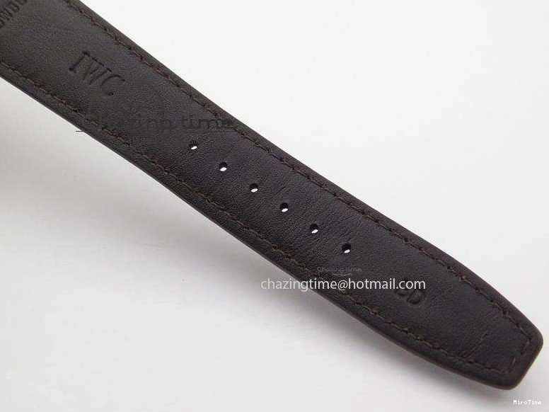 MIROTIME 1228 MoistureWicking Portuguese Real PR IW500704 ZF 1:1 Best Edition On Brown Leather Strap A52010 V 7311